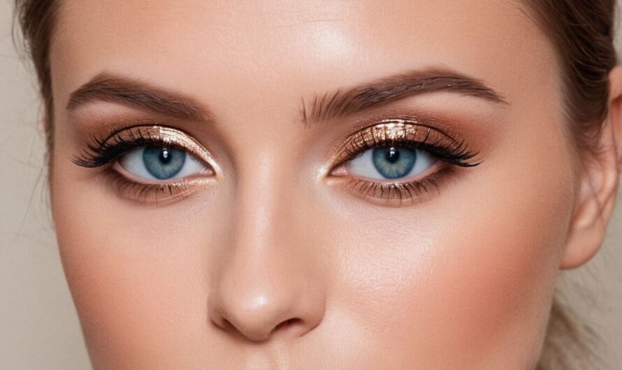 Wie blaue Augen schminken